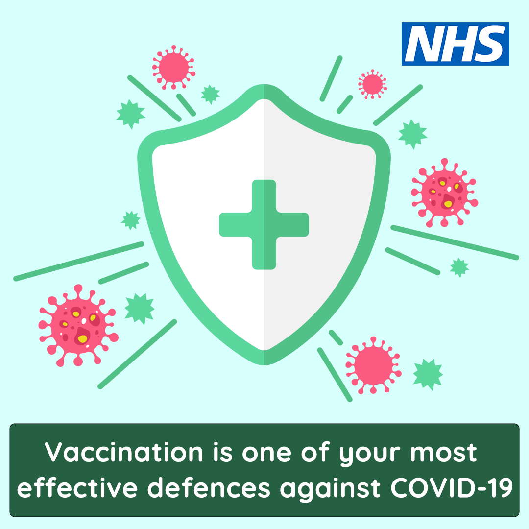 Vaccination is one of your most effective defences against covid 19